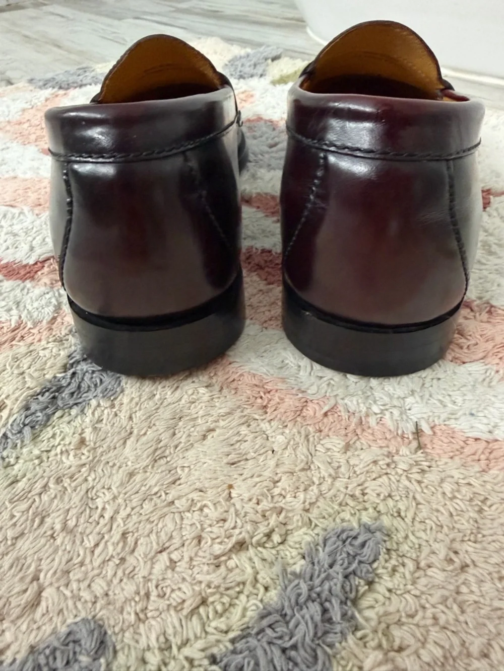 Cole Haan Nike collab classic burgundy penny loafers